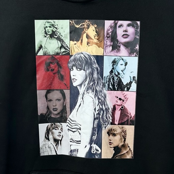 Taylor Swift Eras Tour Hoodie Black Graphic Swiftie Fan Made XS - Picture 2 of 6
